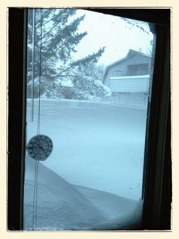 Snow Drifts in Winnipeg Beach