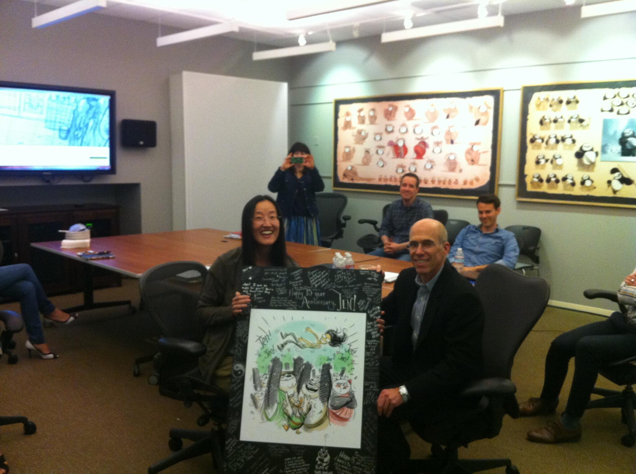 Congrats to #KungFuPanda 2 & 3 director Jennifer Yuh Nelson on 15 AWESOME years here at @DWAnimation! http://t.co/TyGVOQnASv