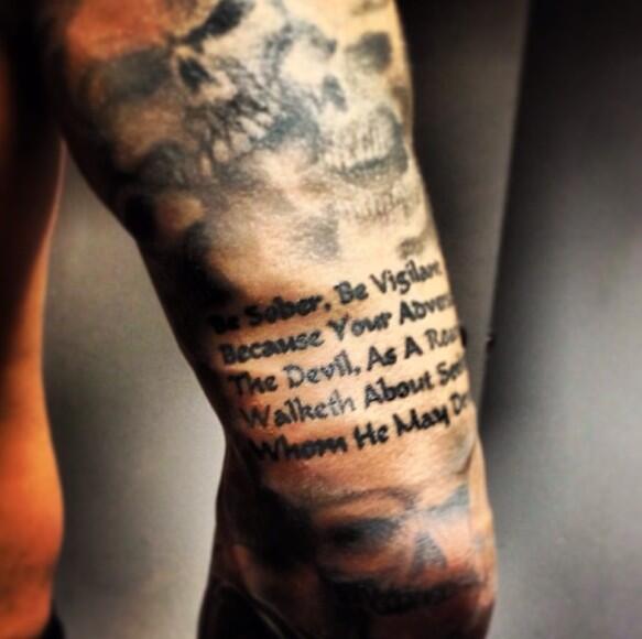 Tattoo Bible Quotes On Arm