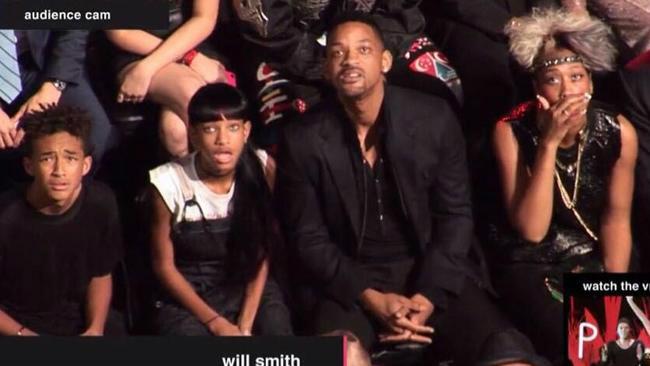 @SmoshIan: The Smith family's reaction to Miley's VMA performance. This has to become a meme.