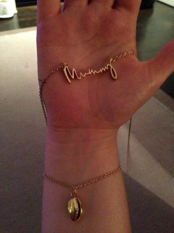 Look at these stunning pieces my friend @LA_VERNEUK made me! That's my handwriting! So personal, so clever x 
