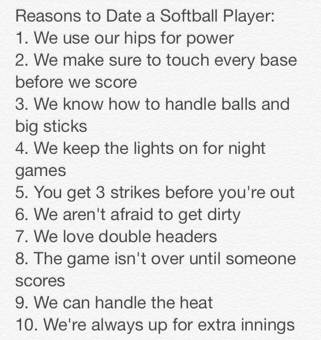 Dating softball players