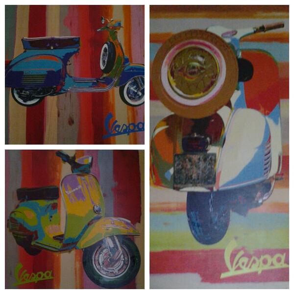 Those are awesome! RT @snickerl: Found these great paintings in a hotel room in Normandy, France! #vespa @VespaUSA http://t.co/IGrnMBDh67
