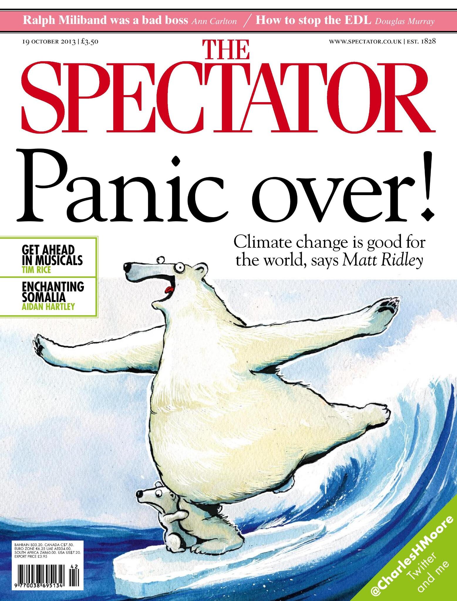 Matt Ridley: ‘Don’t Panic’ — ‘Why climate change is good for the world’ – ‘Warmer temperatures do more good than harm’