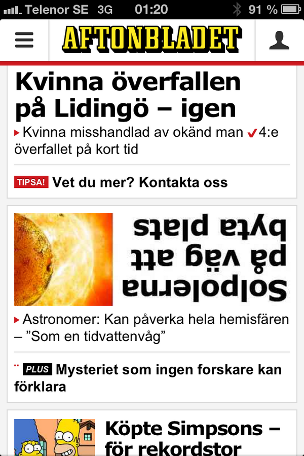 De verkar inte vara helt nyktra på Aftonbladet.... 