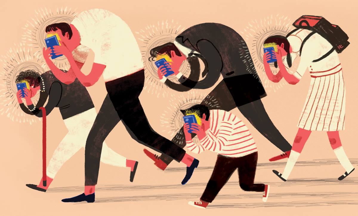 Beware the smartphone zombies blindly wandering around hong kong