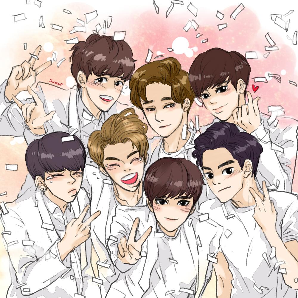 인피니트 7주년 고마워 앞으로도 언제나 영원히 해피엔딩이 by_sunao