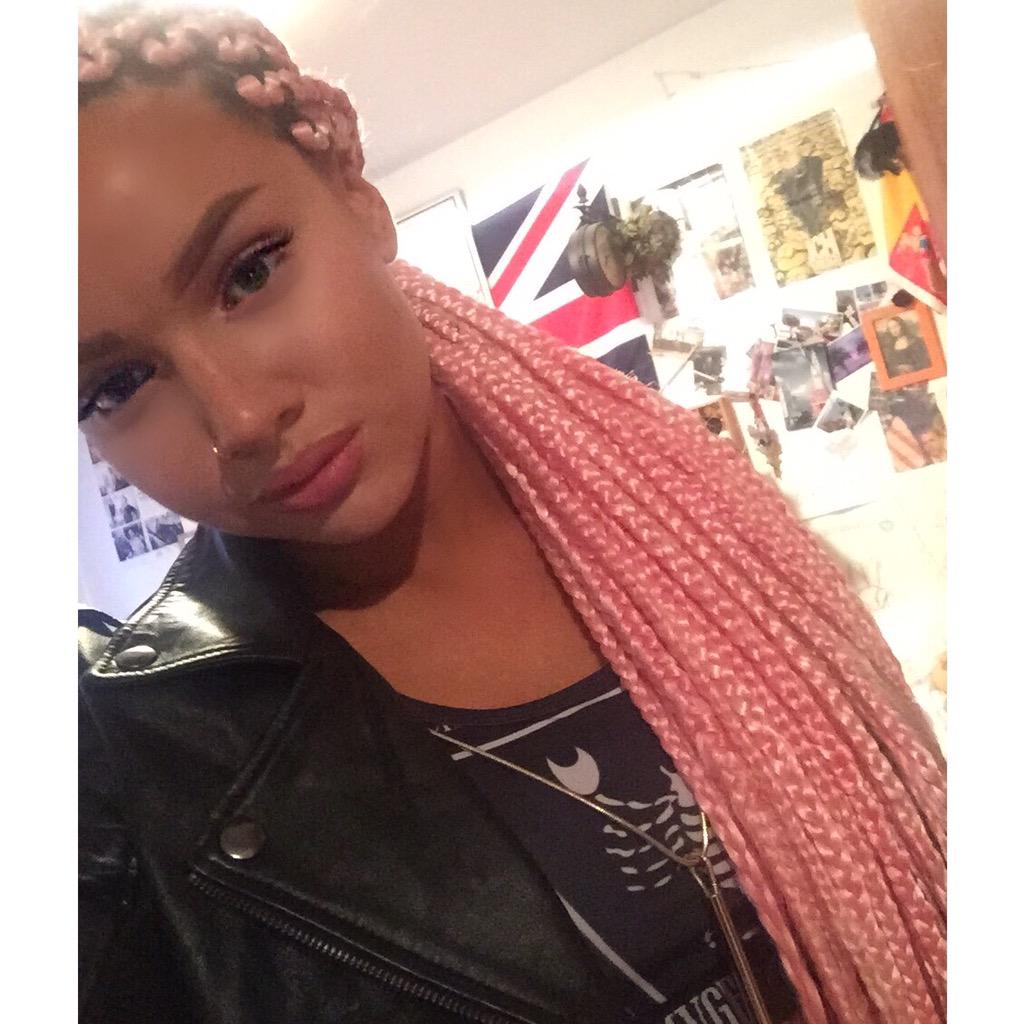 Poetic justice braids with pink photo Poetic justice braids with pink photo