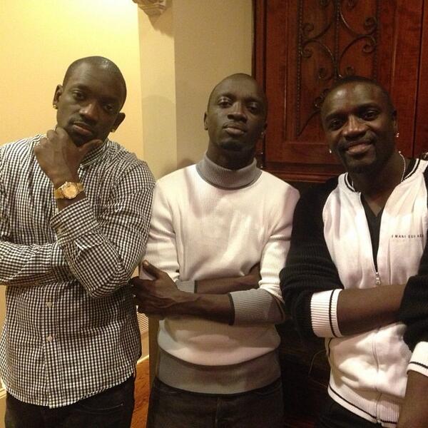 Photo of Akon  & his  Brother  Omar