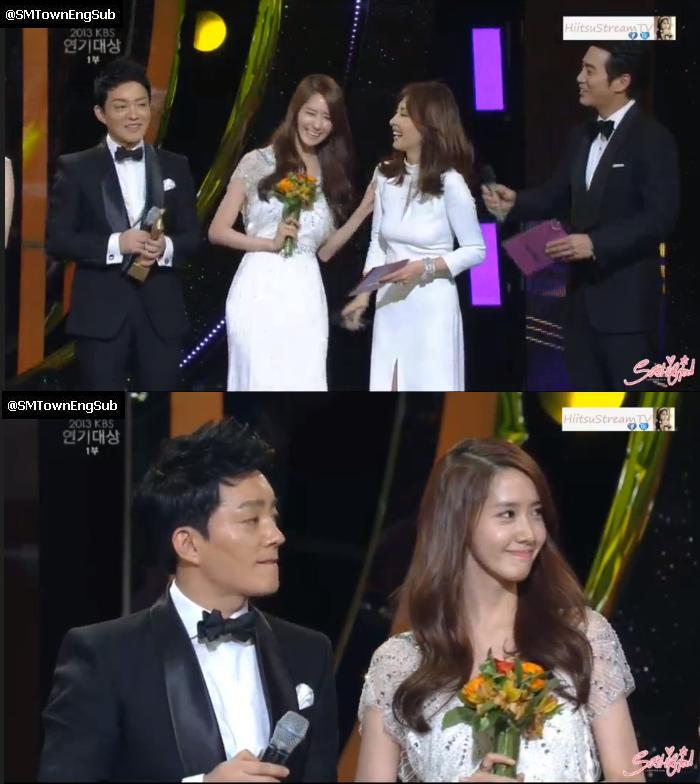Yoona and Lee Bum Soo won 'Best Couple' Award at the 2013 KBS Drama Awards http://t.co/ogCgKyUxxn