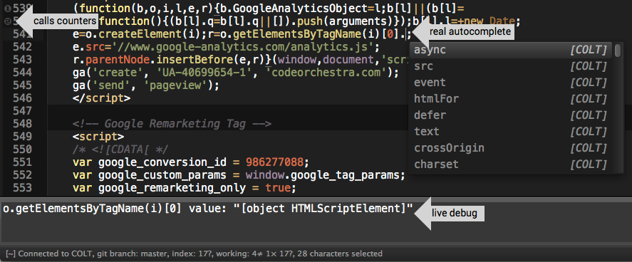 COLT plugin for Sublime Text COLT plugin for Sublime Text