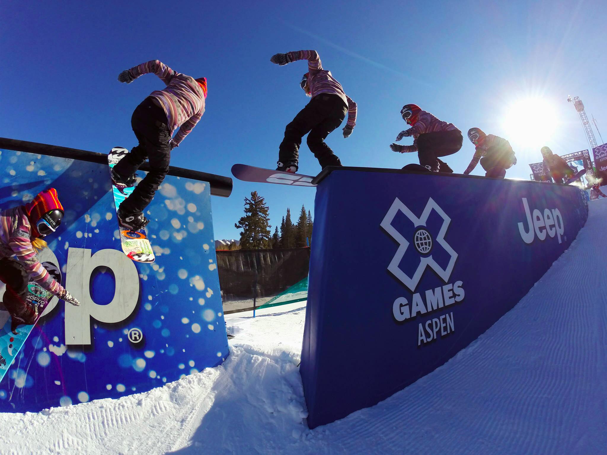 Photo of the Day! GoPro athlete @Jme_Anderson completes a clean transition on the Slopestyle course at #XGames2014. http://t.co/w85pbLvHtp