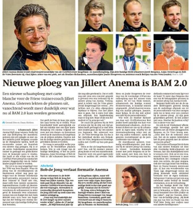 Dit wordt de nieuwe ploeg van Jillert Anema: BAM 2.0 -> verhaal @DaanRieken @GerardBos vandaag in FD #schaatsen #lees http://t.co/8dBACUB9ev