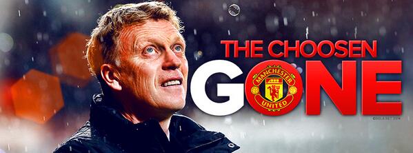 dari sudut pandang, Moyes dipecat, Manchester United, rekod