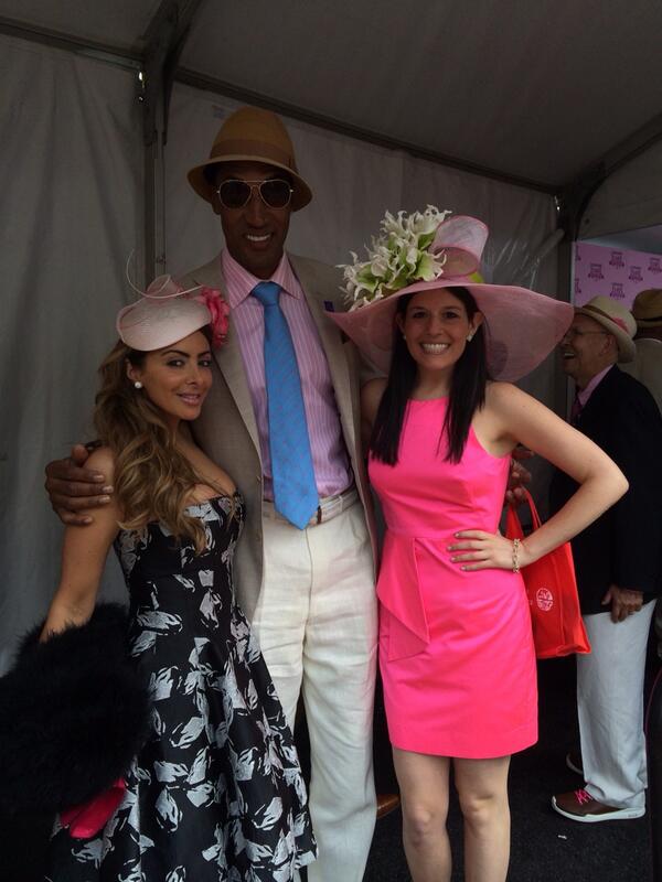 So great running into @larsapippen and @ScottiePippen at the #KYOaks #ChicagoDoesKentucky