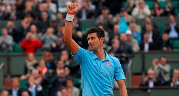 Djokovic after his match [via @RolandGarros]