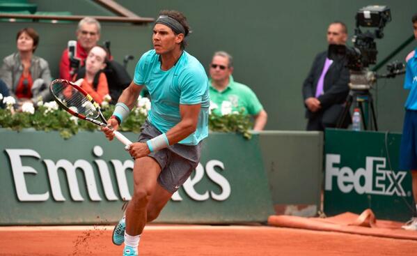 defending champion Rafael Nadal [via @RolandGarros]