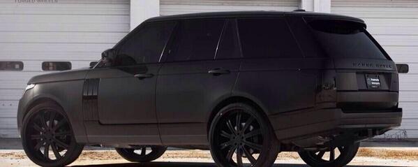 Matte Black Range Rover Scoopnest