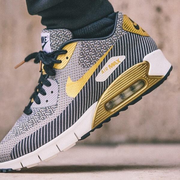 Nike Air Max 90 Jacquard Gold Trophy Pack Ivory Gold