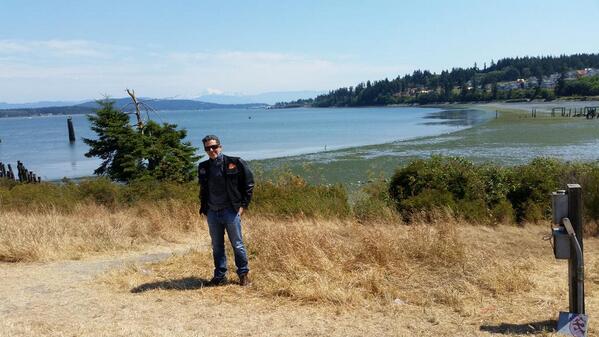 Just got to Anacortes Ferry terminal Seems to be a really cool little harbor town #rikisride