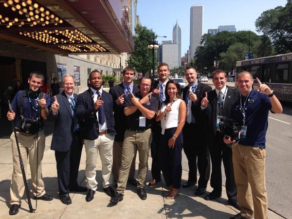 Gotta love it, flipped the script on PSU Sports Staff! How do u like being in front of the camera..smile! #107kStrong