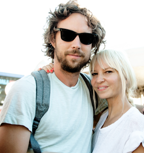 Sia met man  Erik Anders Lang 