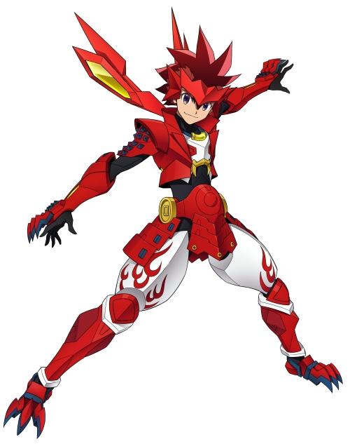 ユキムラを装着したレッカです!幸村の鎧をモチーフにしているだけあって所々再現されていますね。鉢巻き状のヘッドパーツも付い ユキムラを装着したレッカです!幸村の鎧をモチーフにしているだけあって所々再現されていますね。鉢巻き状のヘッドパーツも付い
