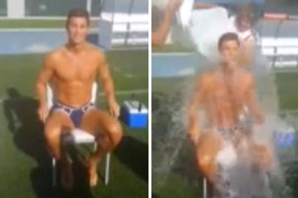 Christiano Ronaldo Real Madrid Ice bucket challenge