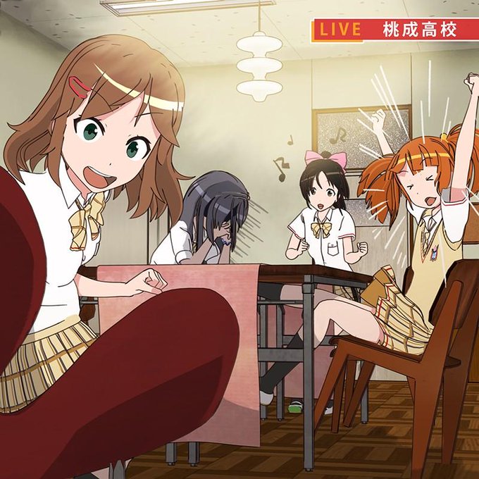 てさぐれ続編のお知らせを聞いた部室の面々 #tesabu てさぐれ続編のお知らせを聞いた部室の面々 #tesabu