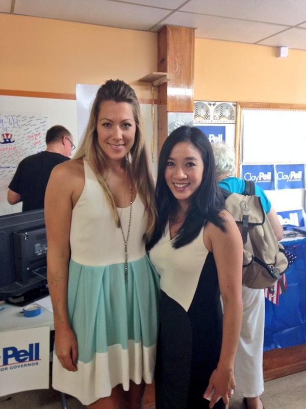 Photo of Colbie Caillat  & her friend Michelle Kwan
