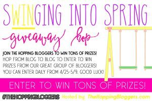 Swinging Into Spring Giveaway Hop Swinging Into Spring Giveaway Hop