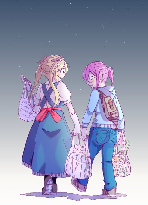 『小林さんちのメイドラゴン』二人っきりでお買い物。トーこば。百合っぽい。 『小林さんちのメイドラゴン』二人っきりでお買い物。トーこば。百合っぽい。