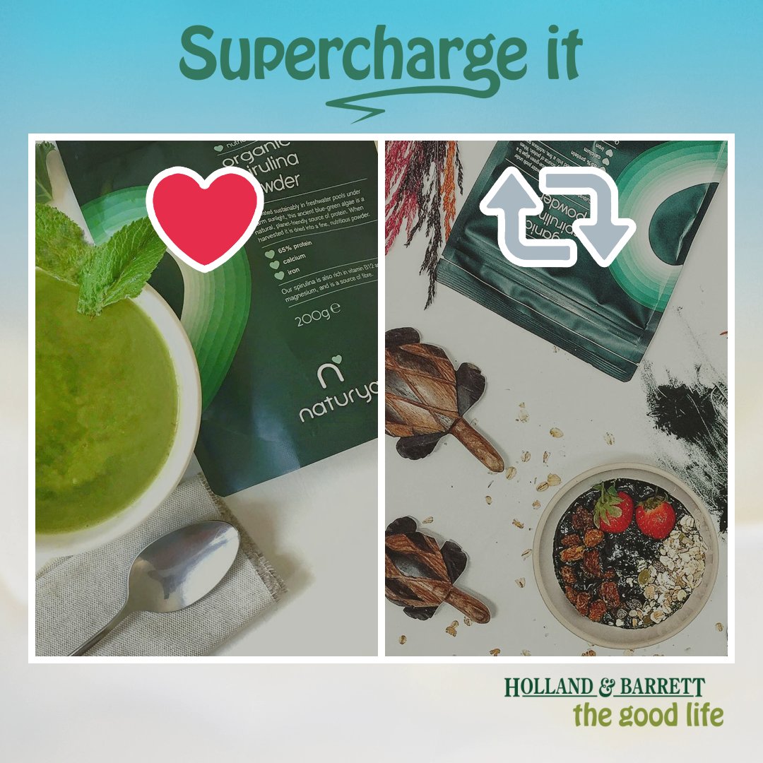 In a super-green smoothie or down in one? RT or ❤️ to #win one of five spirulina packs. #SuperchargeIt https://t.co/OGxwlVz2Cq