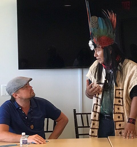 It was an honor to meet with Indigenous tribes today before the #ClimateMarch. https://t.co/EfQp9yvzQ2