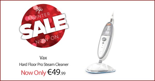 Get 50% off the Vax steam cleaner in the DID #WinterSale! Only while stocks last;  https://t.co/OULWaed050 https://t.co/3fXTsXR43j