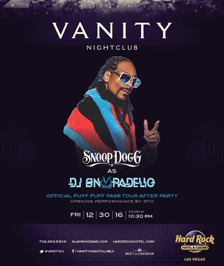 Closing the tour off rite. @puffpuffpasstour Goin into new year @VanityLV after party EVER… https://t.co/9TbdPyNISE https://t.co/LFFD5RrSaV