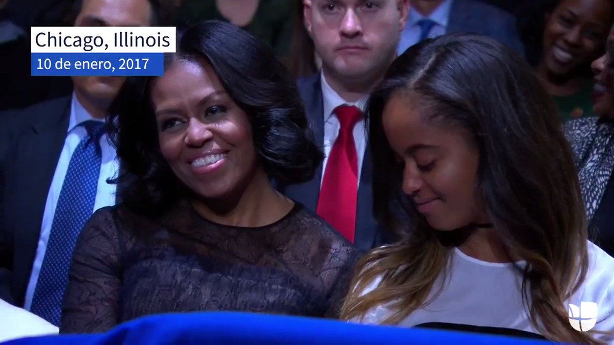🎥| En su discurso de despedida, Obama agradece a Michelle, Sasha y Malia por soportar el peso de la vida pública.
