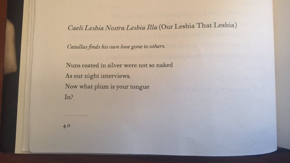 RT @kjavadizadeh: Anne Carson writes this kind of longing like no one else, I think. This is just to say. https://t.co/XgImFjk5lA