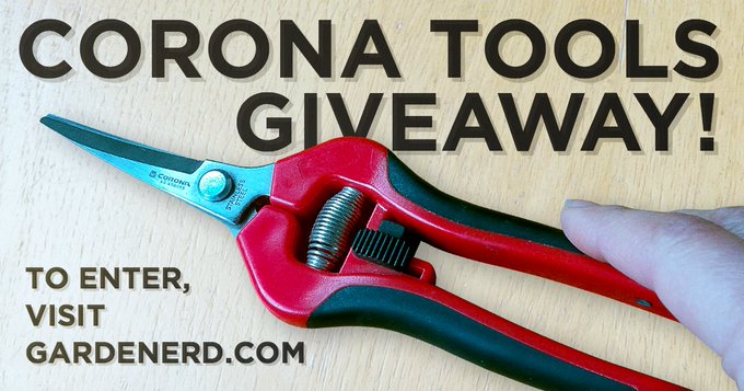 Giveaway: Corona Snips and Gardening for Geeks Giveaway: Corona Snips and Gardening for Geeks