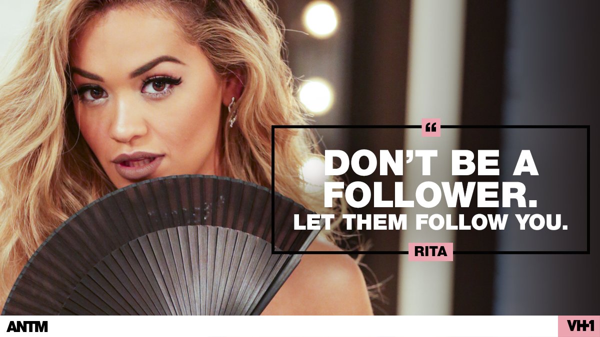 RT @ANTMVH1: .@RitaOra with ALL the insight. #ANTM, Monday at 10/9c on @VH1. https://t.co/yQDn35MfvL
