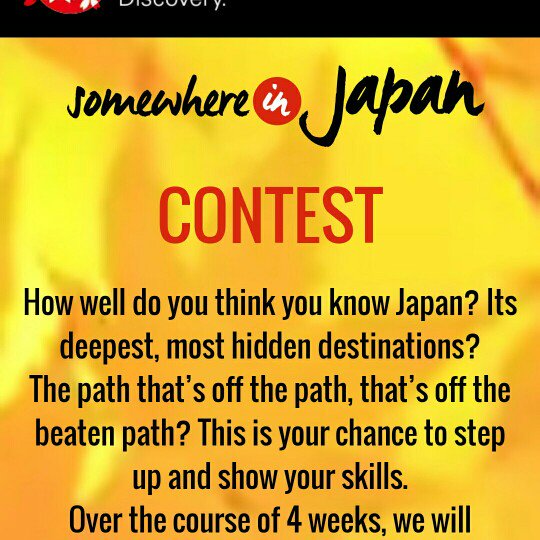 Somewhere in Japan Contests Somewhere in Japan Contests