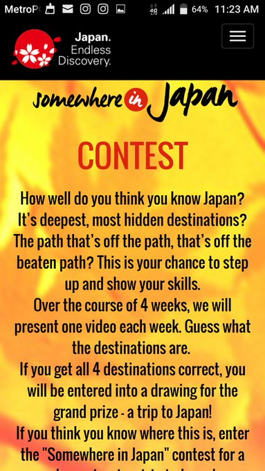 Somewhere in Japan Contests Somewhere in Japan Contests