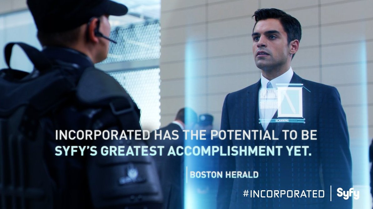 An all new episode of #Incorporated airs this Wednesday 10/9c on Syfy. https://t.co/jzHrJWH8sS