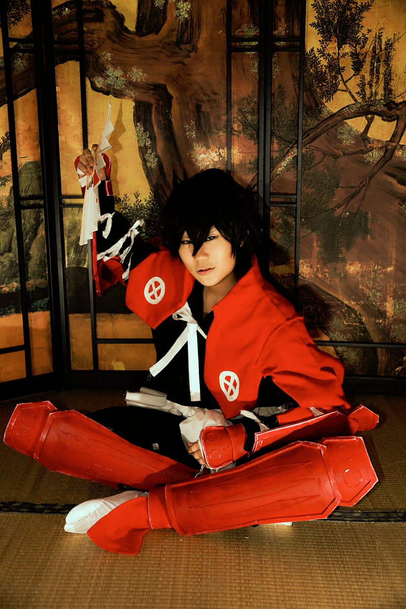 《ドリフターズ コスプレ》 島津豊久:紅いの 《ドリフターズ コスプレ》 島津豊久:紅いの