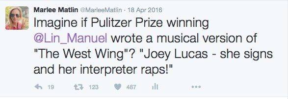 AWESOME! BTW, I think predicted a West Wing rap last year! ???? @Lin_Manuel @WestWingWeekly  https://t.co/rcgCZXHPL5 https://t.co/xzRn2Q0m0L