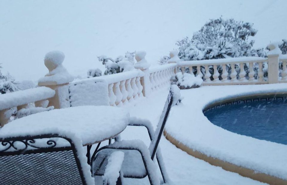 Shock for British holidaymakers as freak BLIZZARDS hit Majorca and Benidorm with snowstorms sweeping across the Med