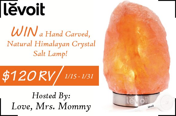 Levoit Himalayan Crystal Salt Lamp #Giveaway Levoit Himalayan Crystal Salt Lamp #Giveaway