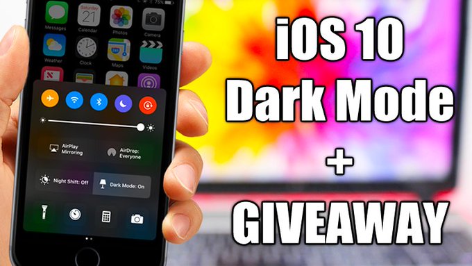 iOS 10 Dark Mode + Giveaway iOS 10 Dark Mode + Giveaway