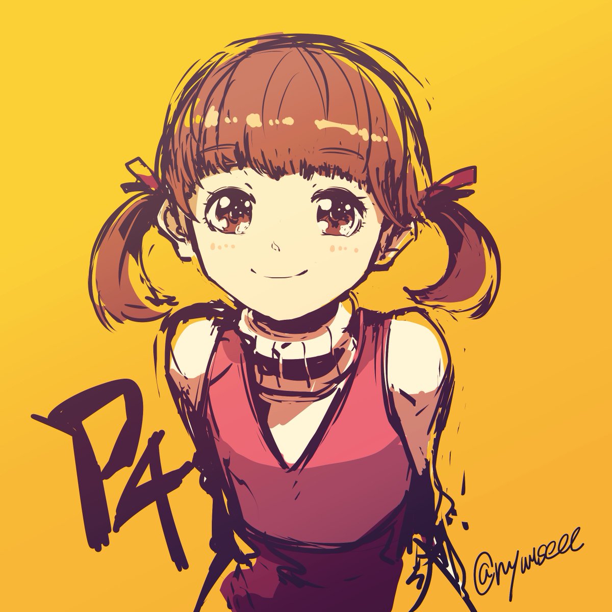 一挙放送堂島コミュ回見てたら菜々子描かずにはいられなかった… #ペルソナ4 #P4A 一挙放送堂島コミュ回見てたら菜々子描かずにはいられなかった… #ペルソナ4 #P4A