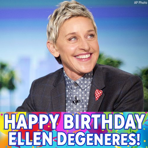 Ellen Degeneres's Birthday Celebration HappyBday.to